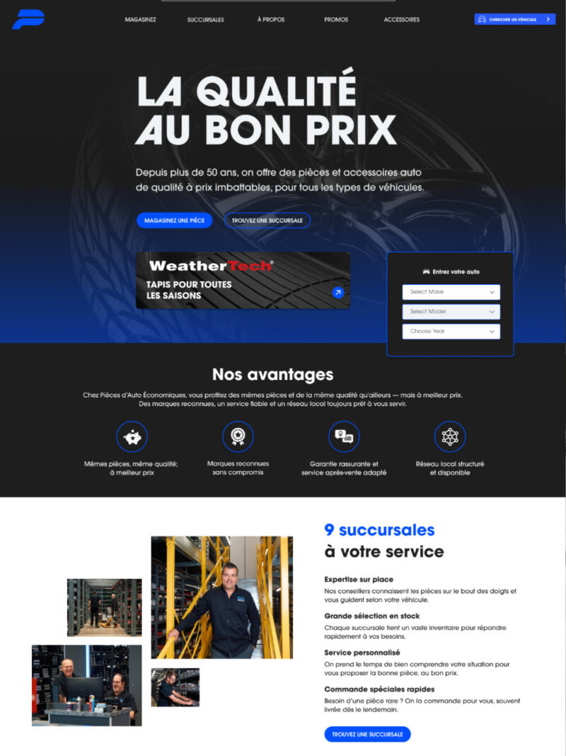 Pièces d’auto économiques